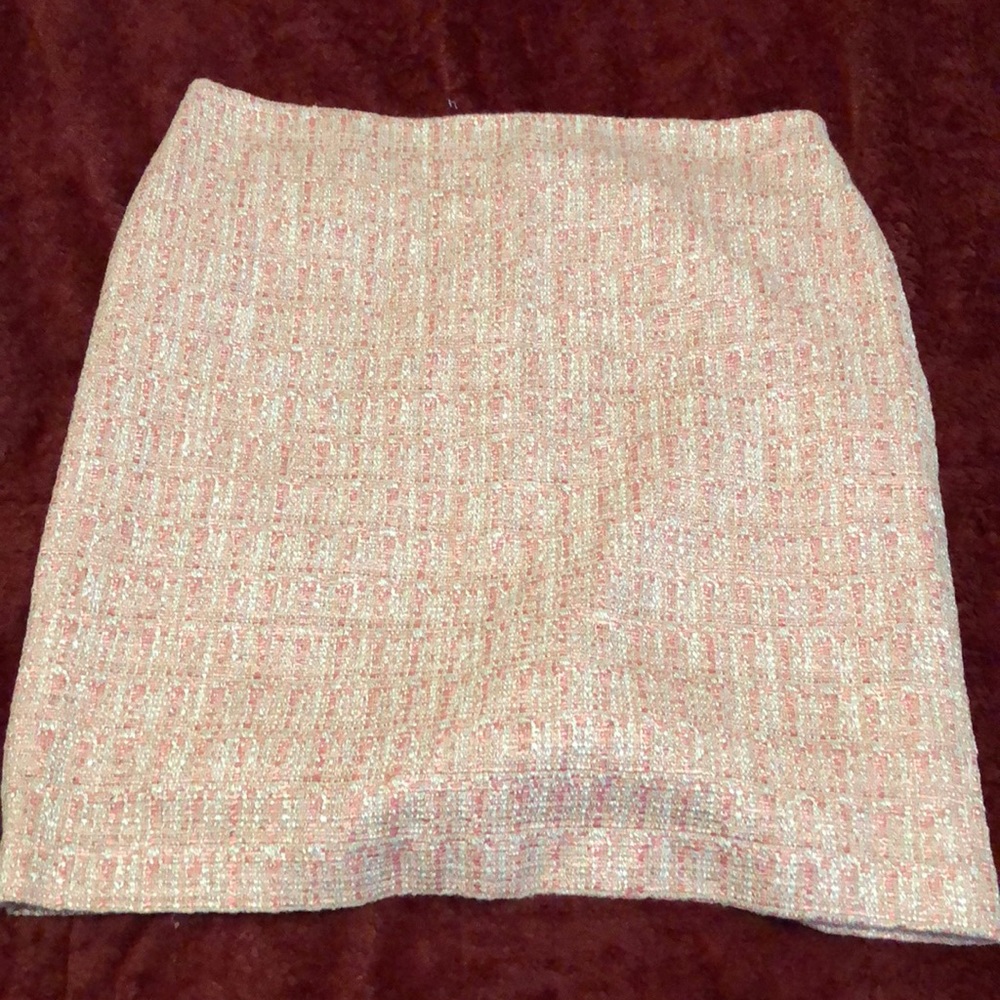 Pink multi colored skirt perfect pop of color